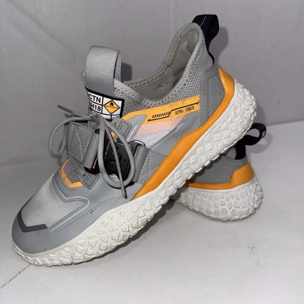 Puma Men’s Hi OCTN Sports Grey and Yellow Lightweight Sneakers size U.S. 9.5